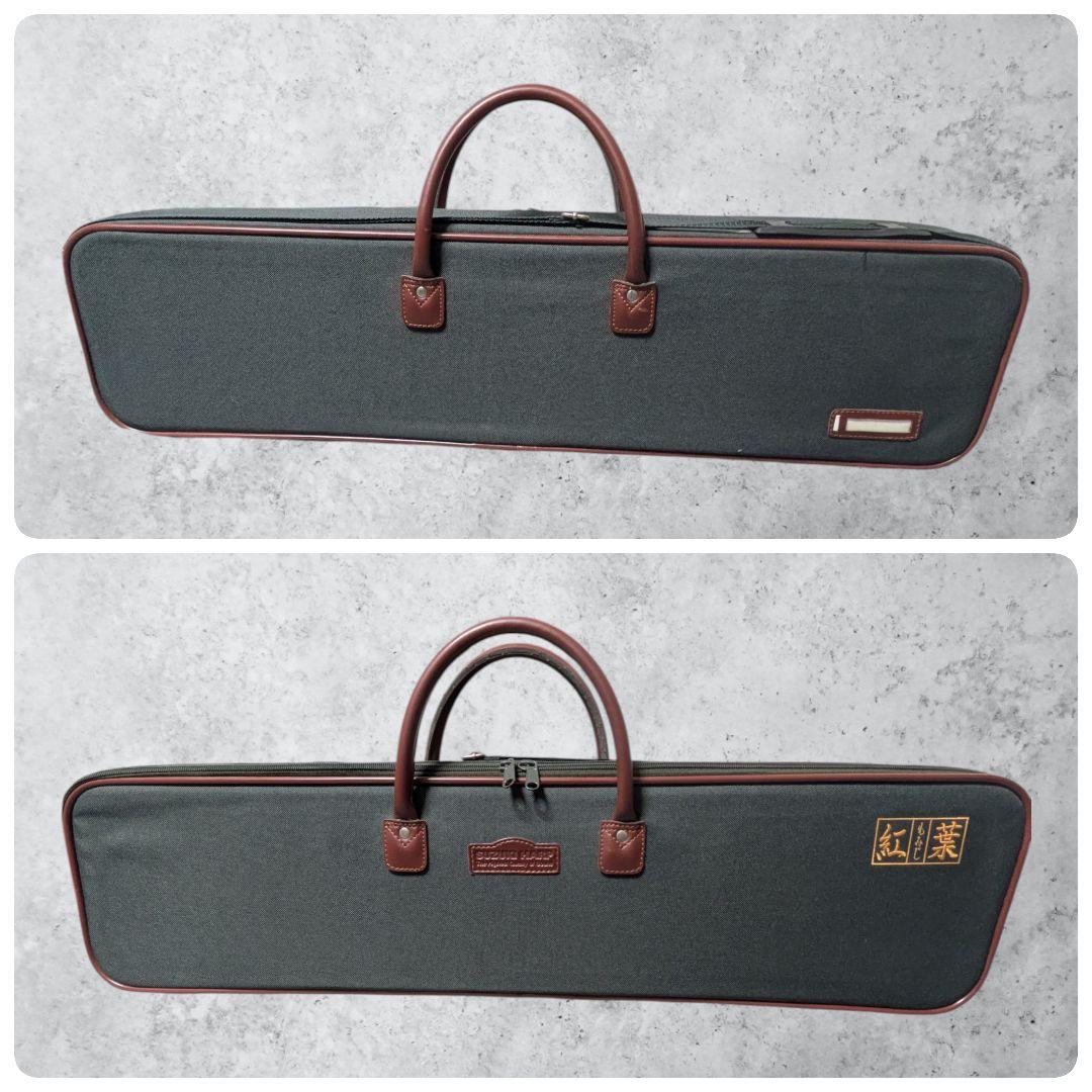 ほぼ未使用 極美品 鈴木 紅葉 大正琴 電子 ストラップ付ケース 付属品付