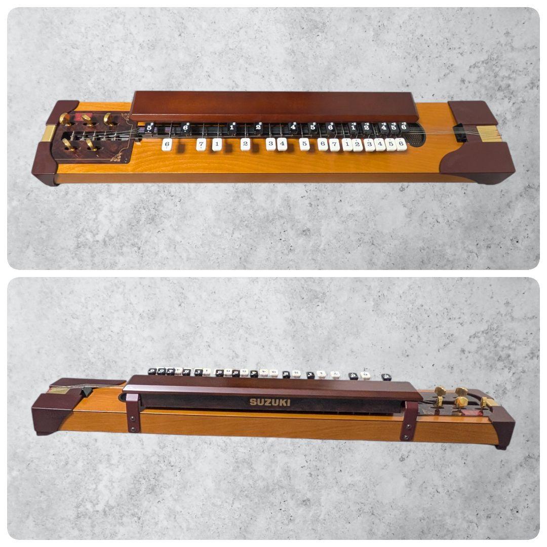 ほぼ未使用 極美品 鈴木 紅葉 大正琴 電子 ストラップ付ケース 付属品付