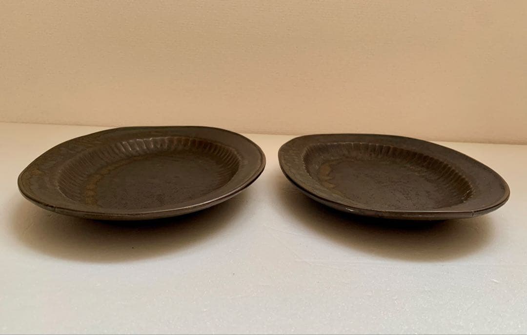 加藤かずみさん　輪花オーバルM 錆　2枚