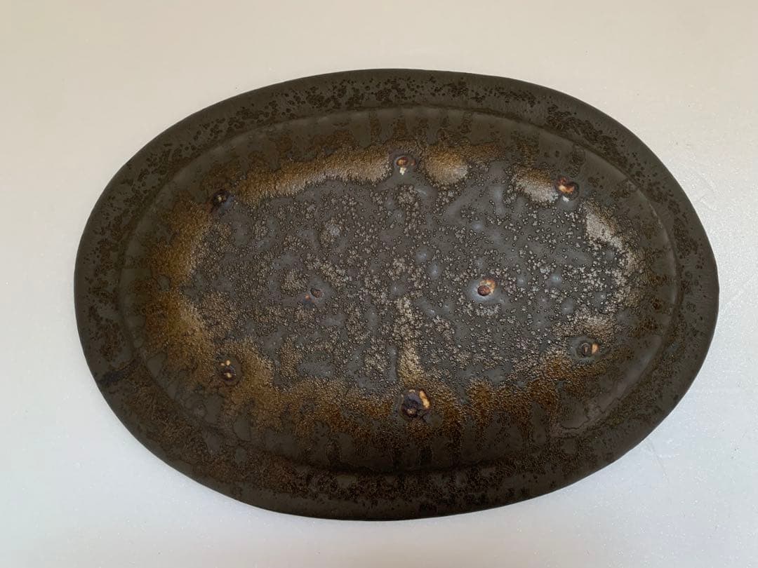 加藤かずみさん　輪花オーバルM 錆　2枚