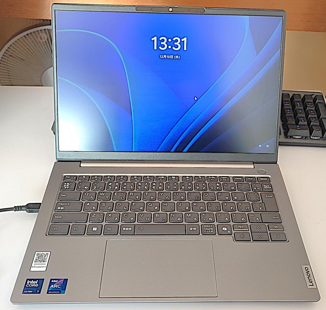ThinkBook14 coreUltra7 ロジクールG512 冷却台 3点