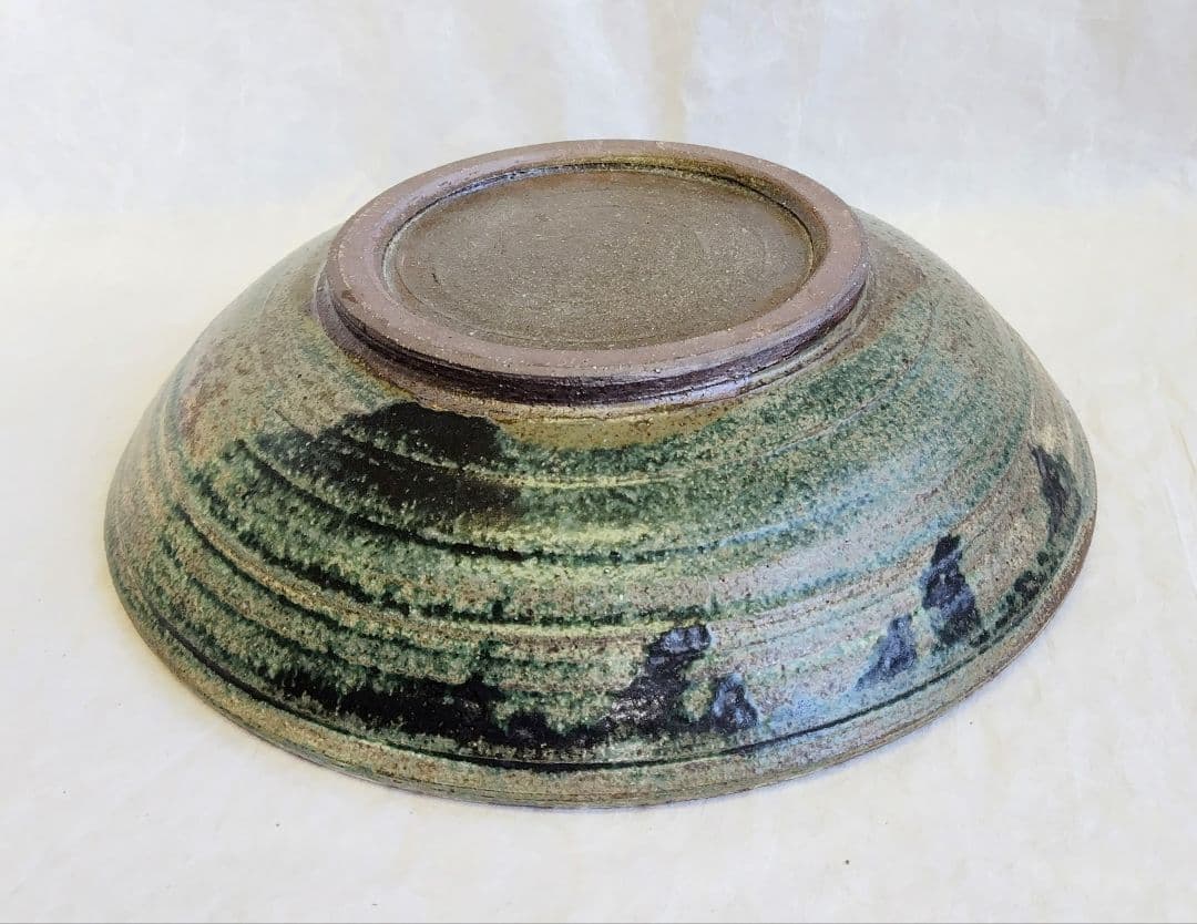 緑釉尺皿 (未使用 新品同様)
