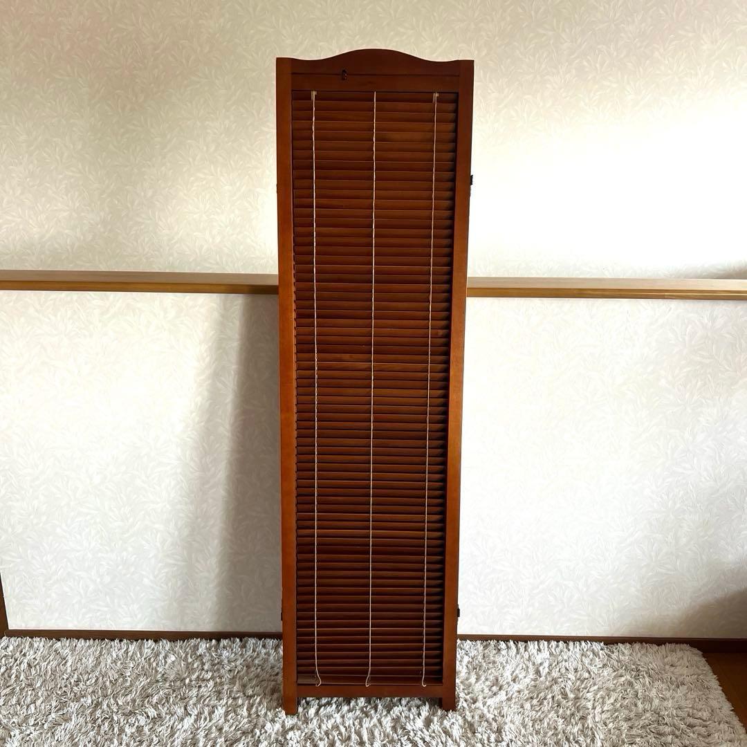 パーテーション スクリーン間仕切り 北欧ナチュラル 店舗什器 木製 4連