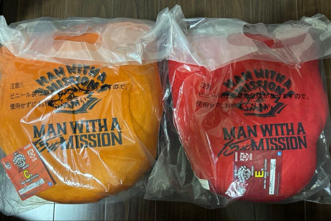 一番くじ MAN WITH A MISSION C賞 E賞 フェイスクッション