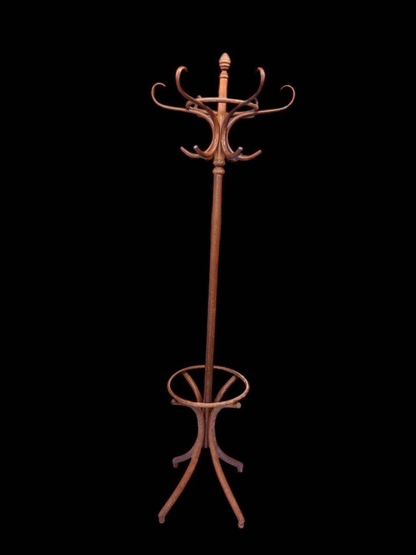 曲木ベントウッド　ポールハンガー ポールラック ハンガーラック コートハンガー