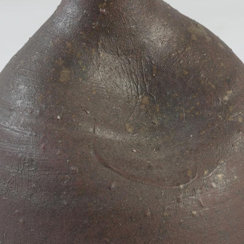 備前焼　人間国宝　金重陶陽作　瓢箪徳利　V　A74