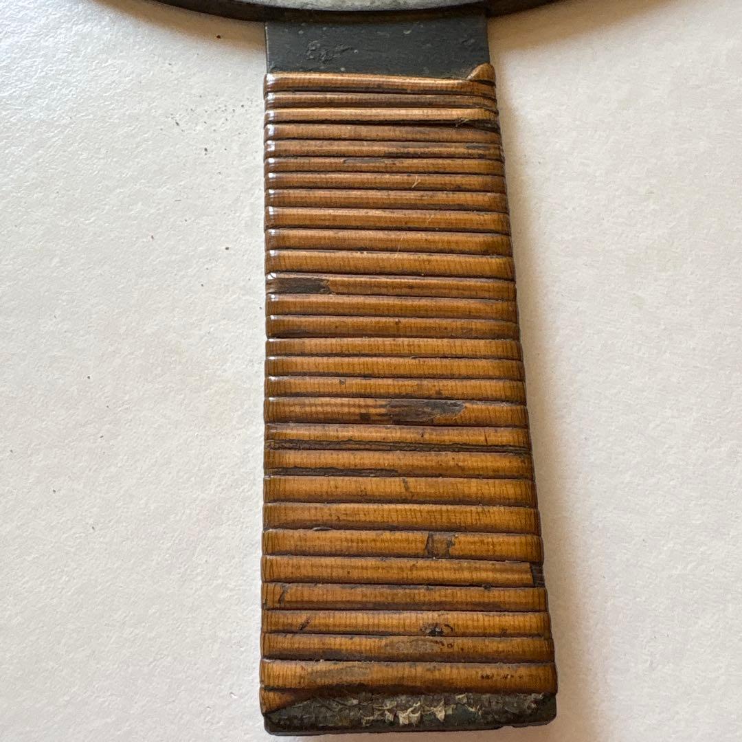 和鏡　在名　藤原光政　桜古鏡　銅鏡　　江戸時代　　時代物　和骨董アンテーク