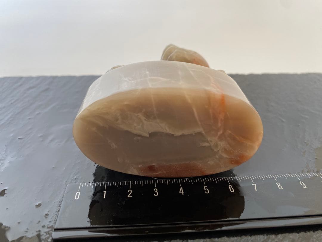 寿山石　貔貅　古獣　 長65mm　大材　印材　篆刻　落款　雅号　書道　日展