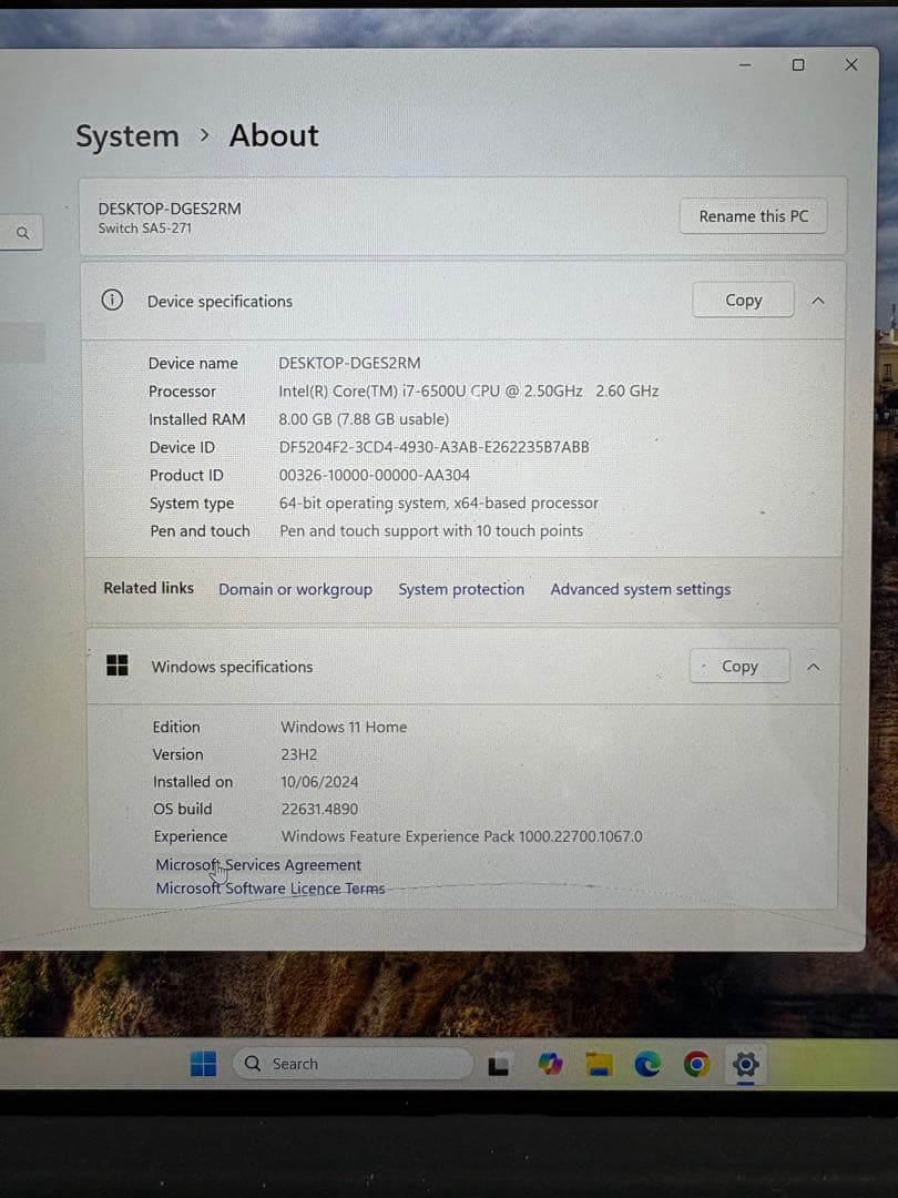 Windowsノート本体 Acer Switch Alpha 12 (SA5-271)