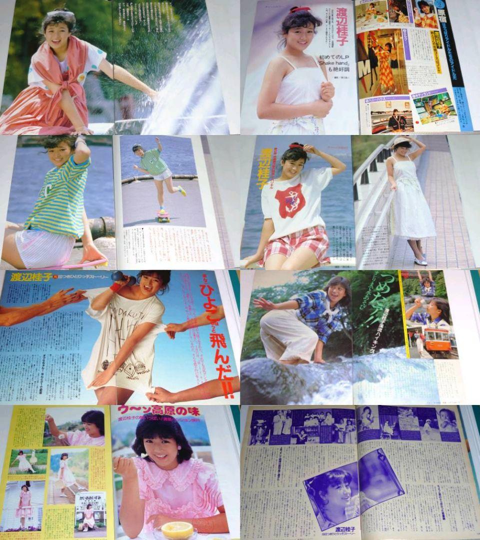 渡辺桂子　1984年〜1986年 大量　切り抜き　ファイル　2冊　120P
