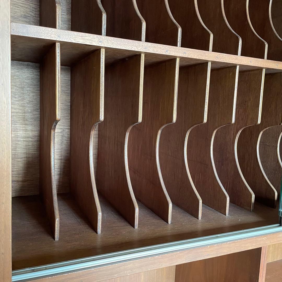 レコードラック レコード棚 収納 棚 木製 北欧 ビンテージ ミッドセンチュリー