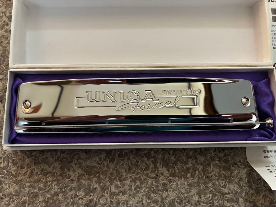 【新品同様】TOMBO クロマチック・ハーモニカ スライド式 ユニカ・フォーマル