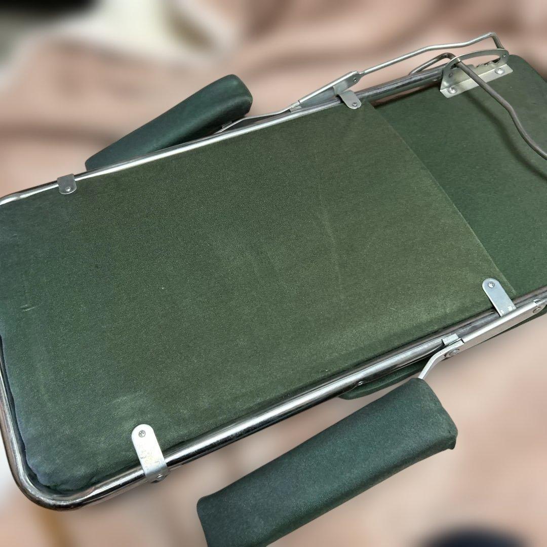 座椅子 2個セット 緑 グリーン 色アセ有り 昭和レトロ 当時もの