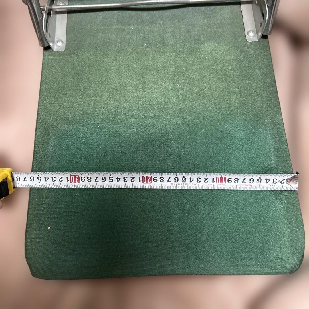 座椅子 2個セット 緑 グリーン 色アセ有り 昭和レトロ 当時もの