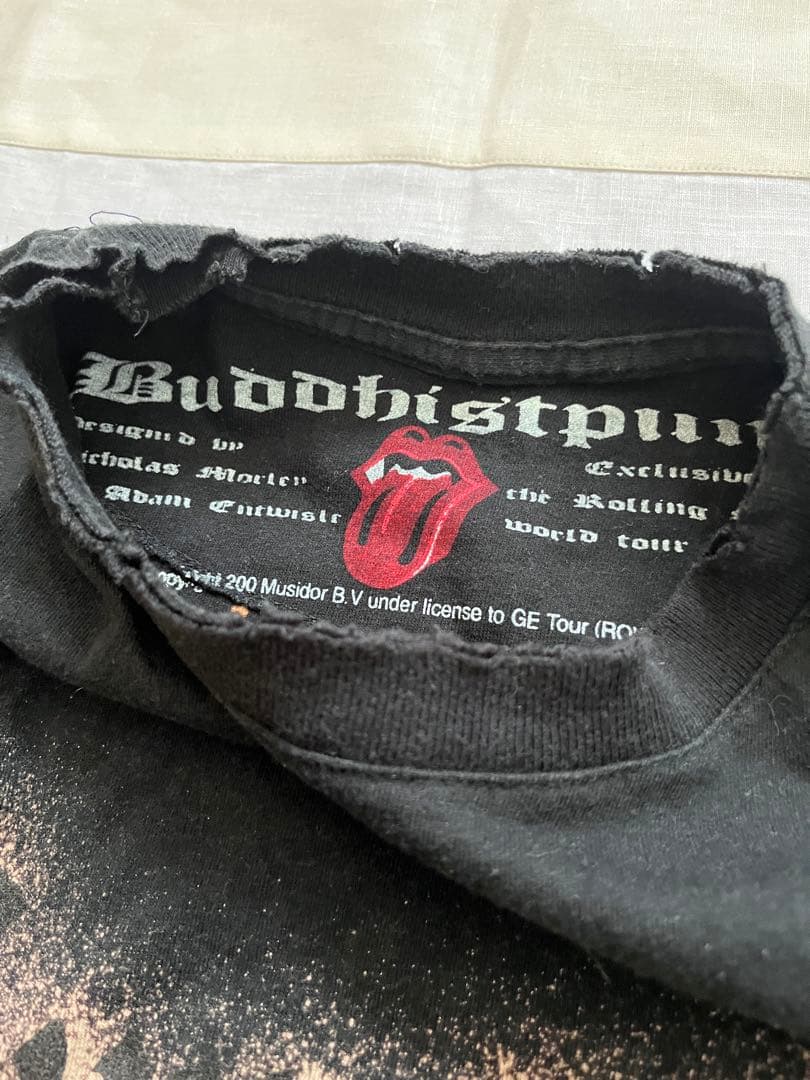 ローリングストーンズ Buddhistpunk 限定ツアーT ダメージ加工