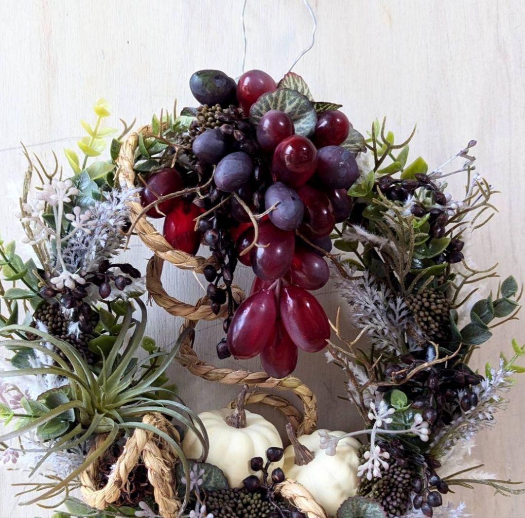 専用＊Halloween＊パンプキン＆オリーブ　シックナチュラル フェイクリース