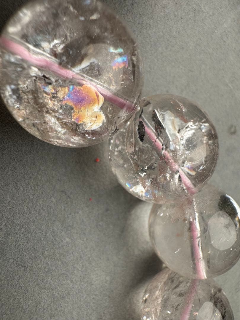 【アルパカさん専用】アイリスローズクウォーツ　19mm