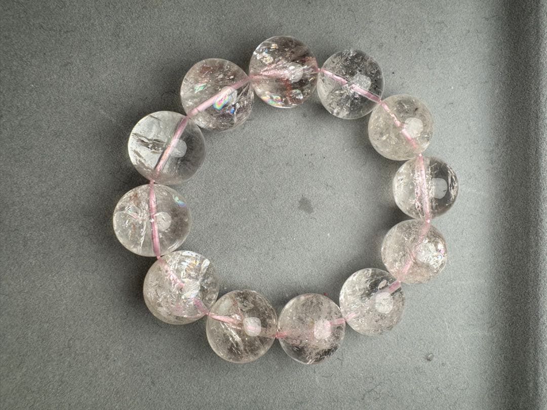 【アルパカさん専用】アイリスローズクウォーツ　19mm