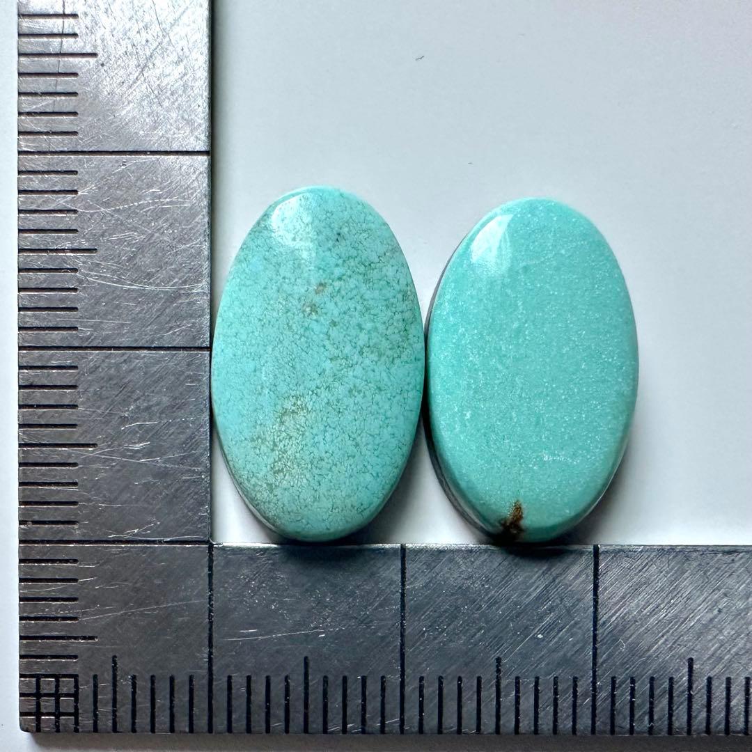 ターコイズ ナンバーエイト 2P（12.6ct） オールドルース 1980年代物