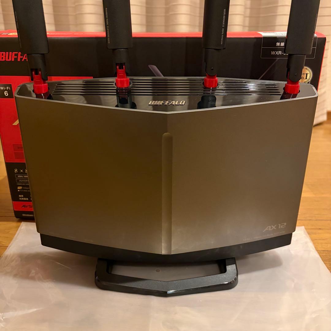 BUFFALO WXR-5950AX12 Wi-Fiルーター 10Gbps