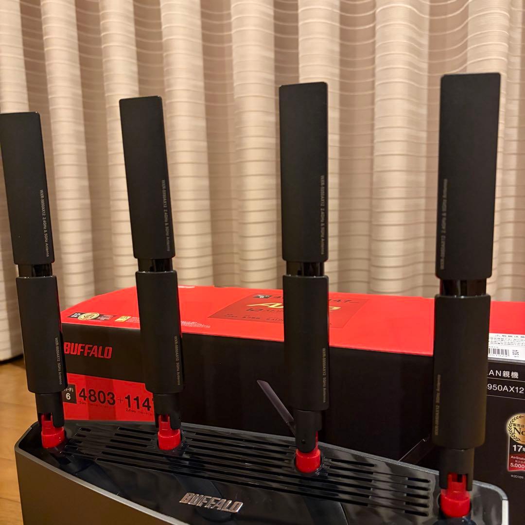 BUFFALO WXR-5950AX12 Wi-Fiルーター 10Gbps