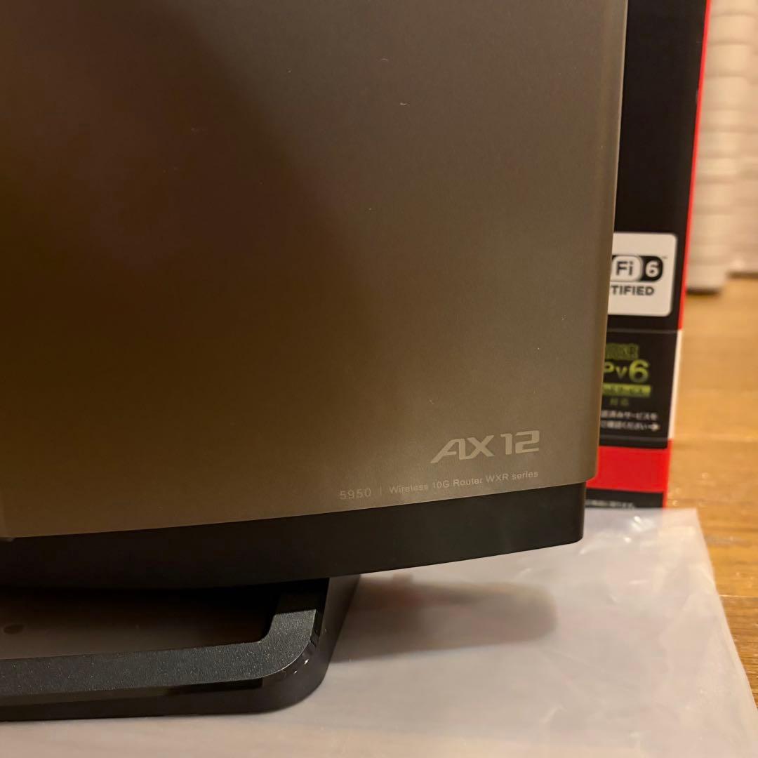 BUFFALO WXR-5950AX12 Wi-Fiルーター 10Gbps