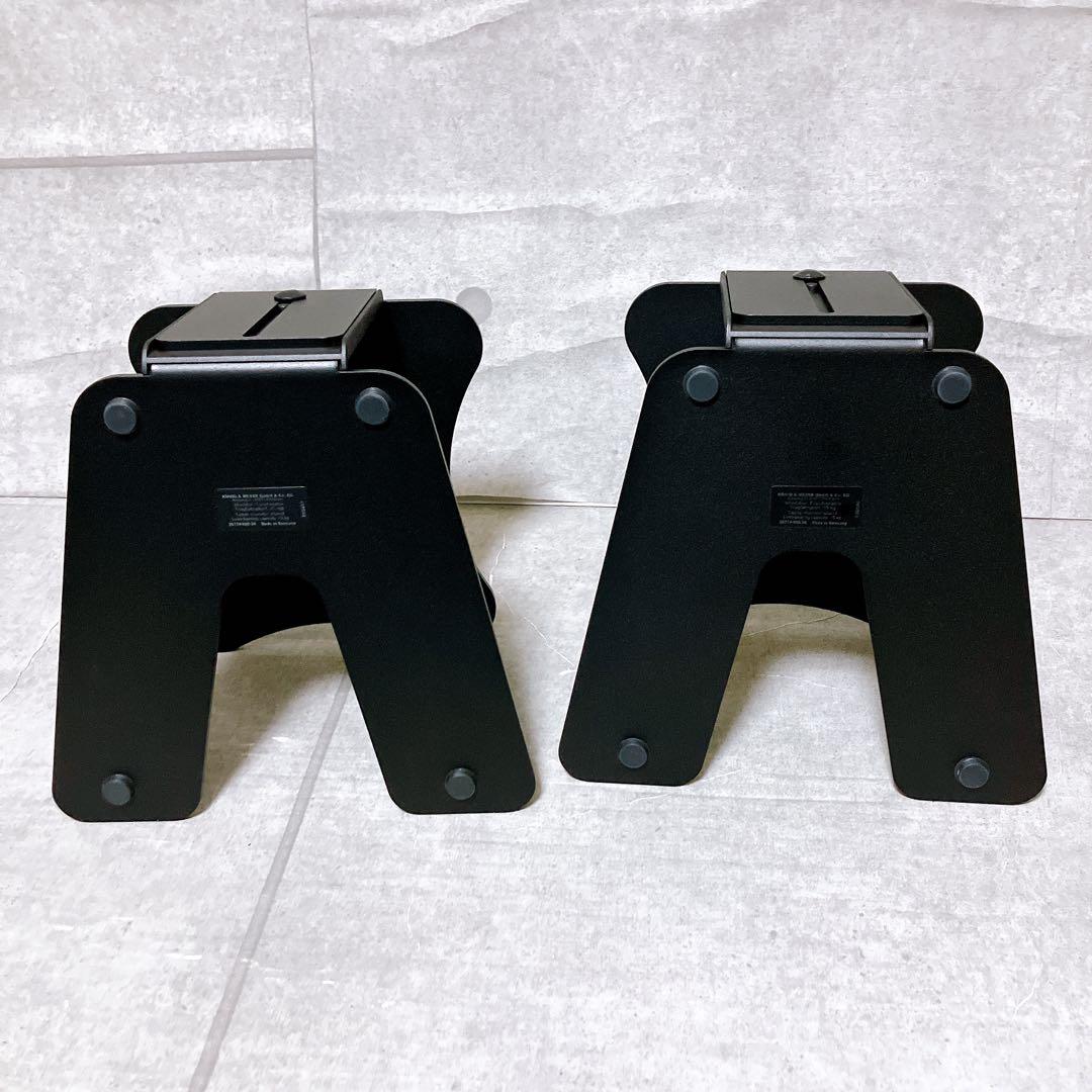 【極美品】K&M スピーカースタンド 2台 ペア 26774 デスクトップ型