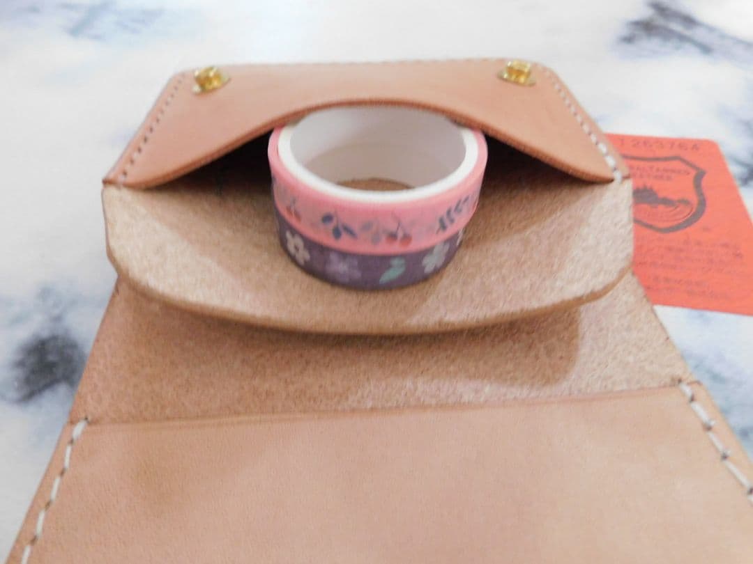 本革　ショートトラッカーウォレット　財布