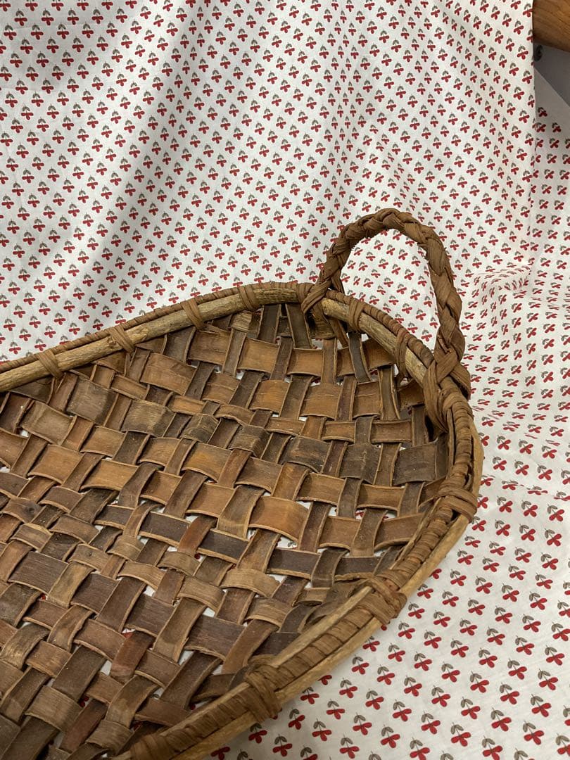 カゴアミドリ　バスケット　くるみ　浅いかご