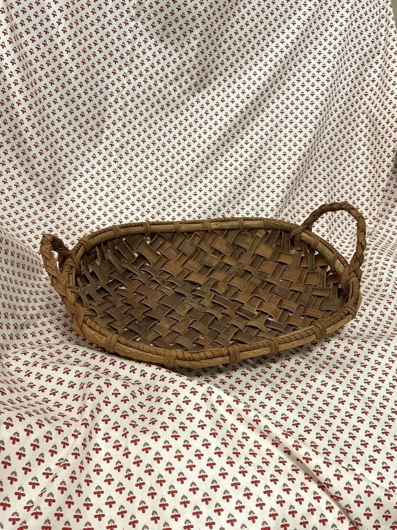 カゴアミドリ　バスケット　くるみ　浅いかご