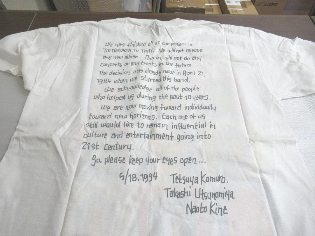 希少　TMN Tシャツ BROCKUM USA製 90s’ TM NETWORK