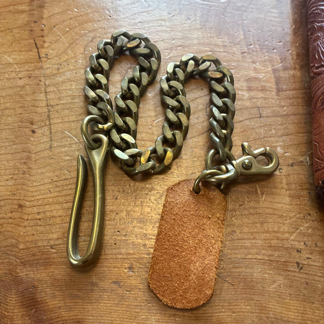 サムライクラフトレザー長財布 チェーン付き