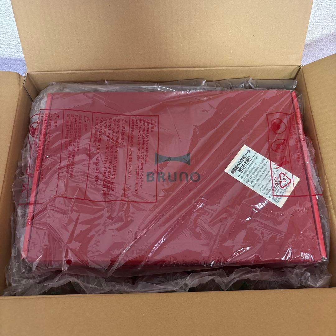 【り。(^^)商品】BRUNO コンパクトホットプレート レッド