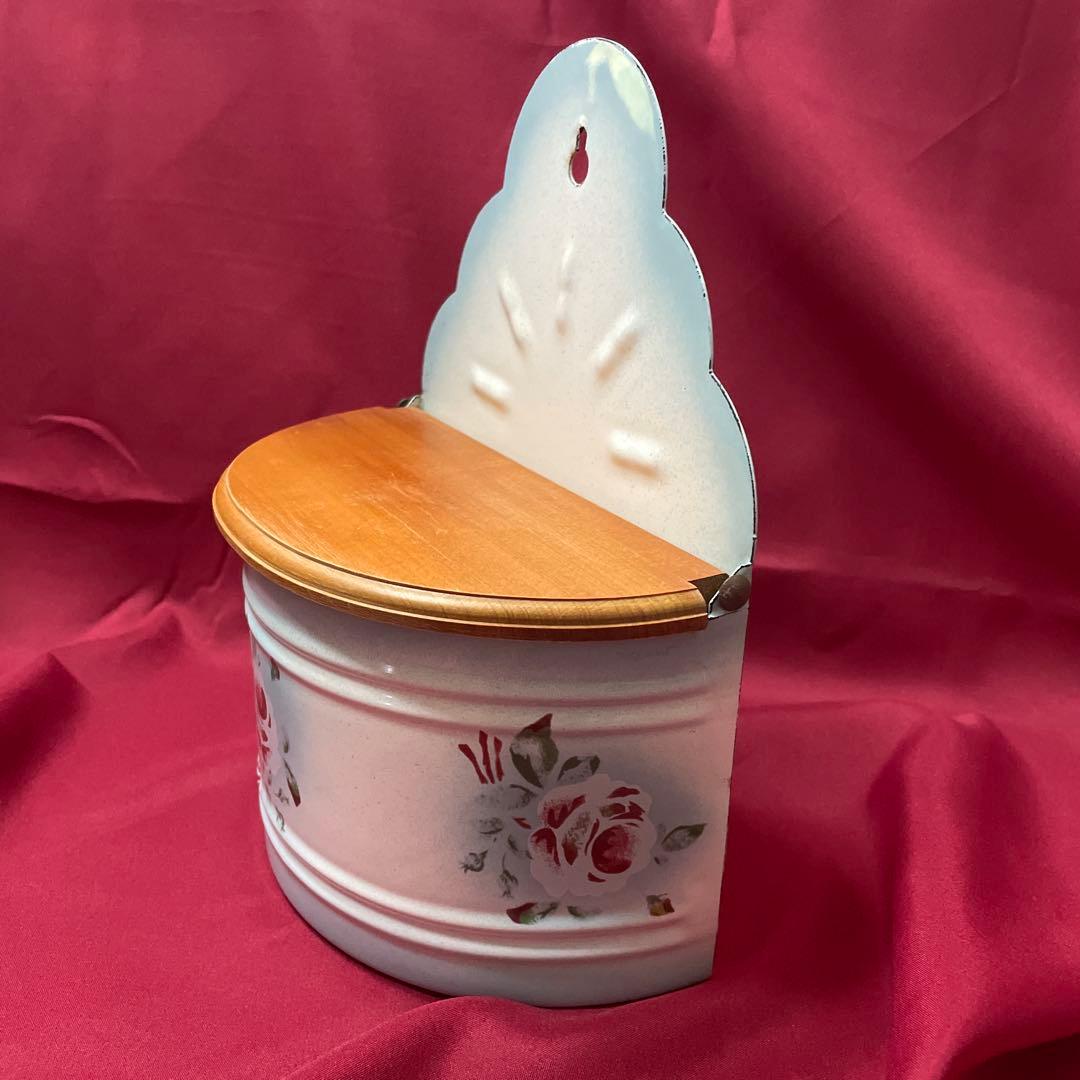 【希少品】『イマン/プリンセスローズ』ブルーアルメットセル缶(ホーロー製木蓋付)