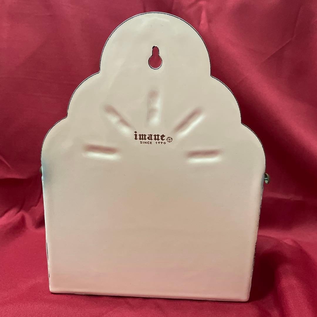 【希少品】『イマン/プリンセスローズ』ブルーアルメットセル缶(ホーロー製木蓋付)