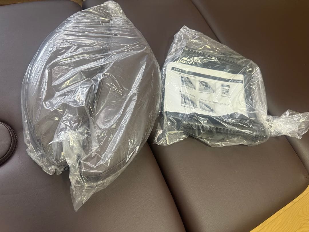 【ほぼ未使用品】ブラウン 折りたたみベッド ヘッドレ スト付き