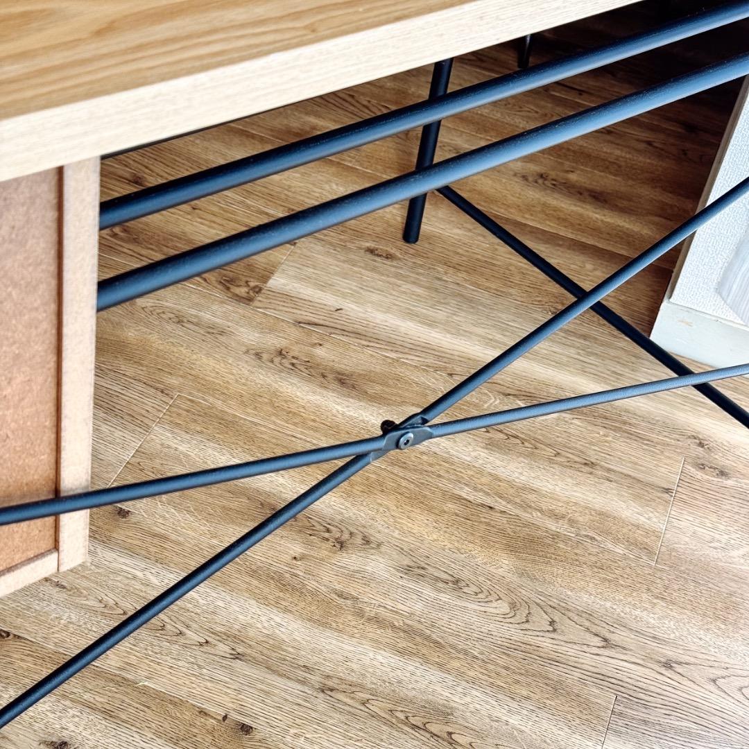 LOWYA PCデスク 引き出し天然木使用ヴィンテージオフィス【販売終了品】