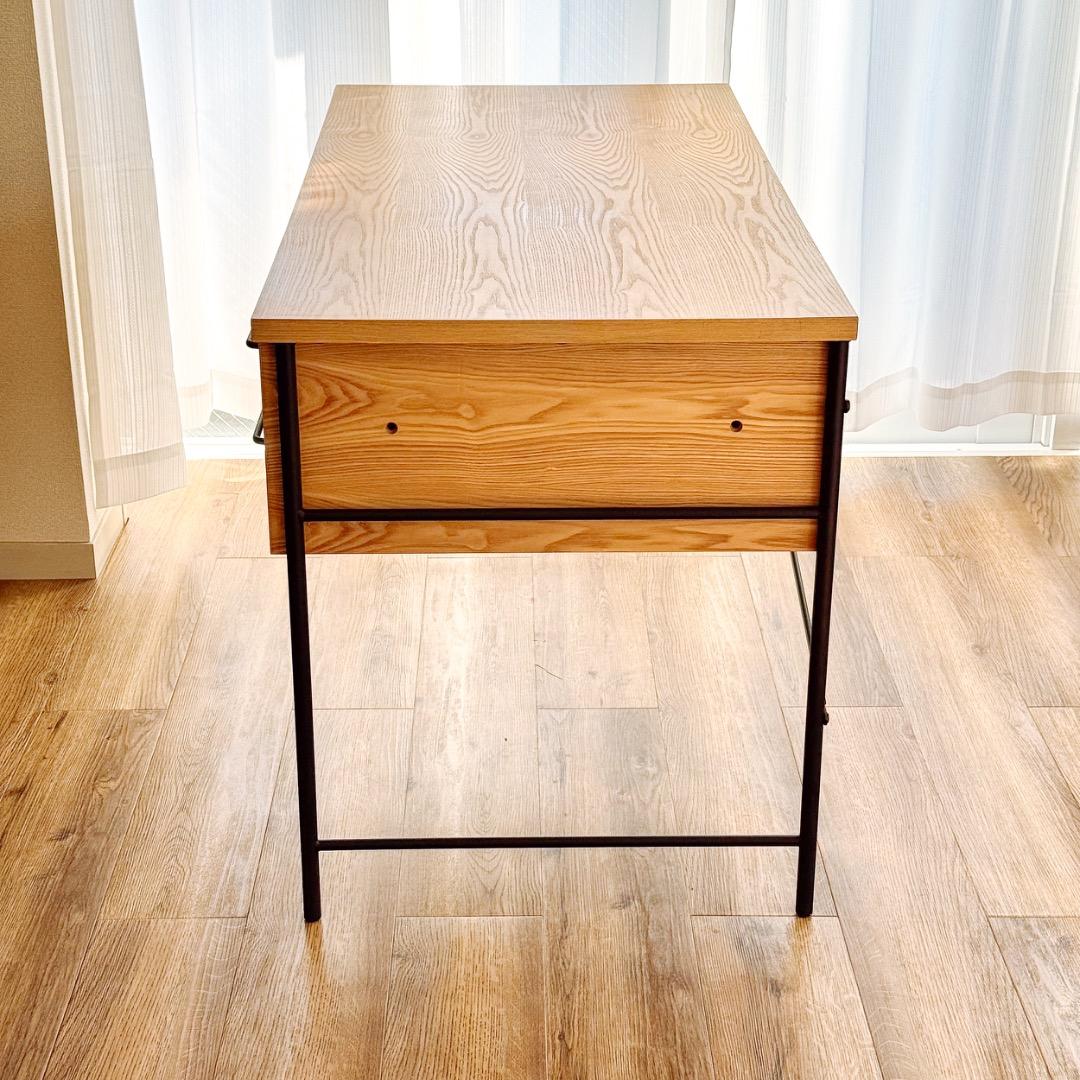 LOWYA PCデスク 引き出し天然木使用ヴィンテージオフィス【販売終了品】