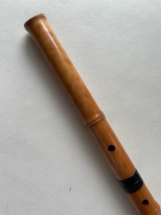 尺八 在銘 蝴蝶 和楽器 楽器 木管 二本継 一尺八寸 中古品