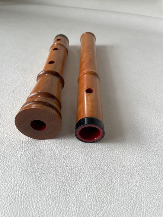 尺八 在銘 蝴蝶 和楽器 楽器 木管 二本継 一尺八寸 中古品
