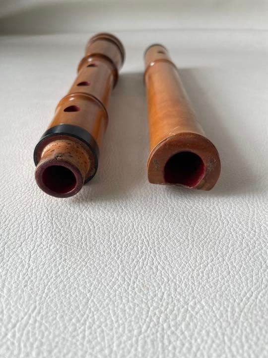 尺八 在銘 蝴蝶 和楽器 楽器 木管 二本継 一尺八寸 中古品