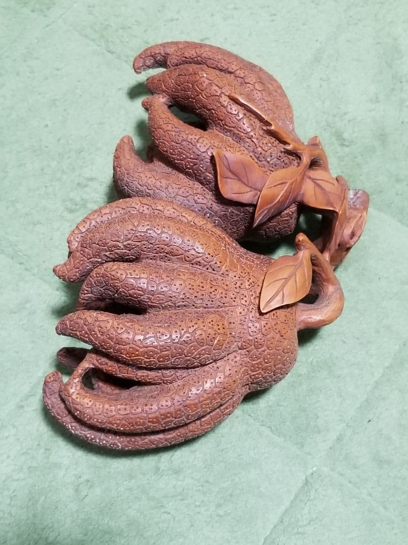 木彫　仏手柑　ぶっしゅかん　縁起物　李朝　中国美術　工芸品　ぶしゅかん