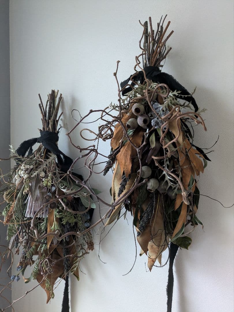 ドライフラワー　スワッグ　インテリア