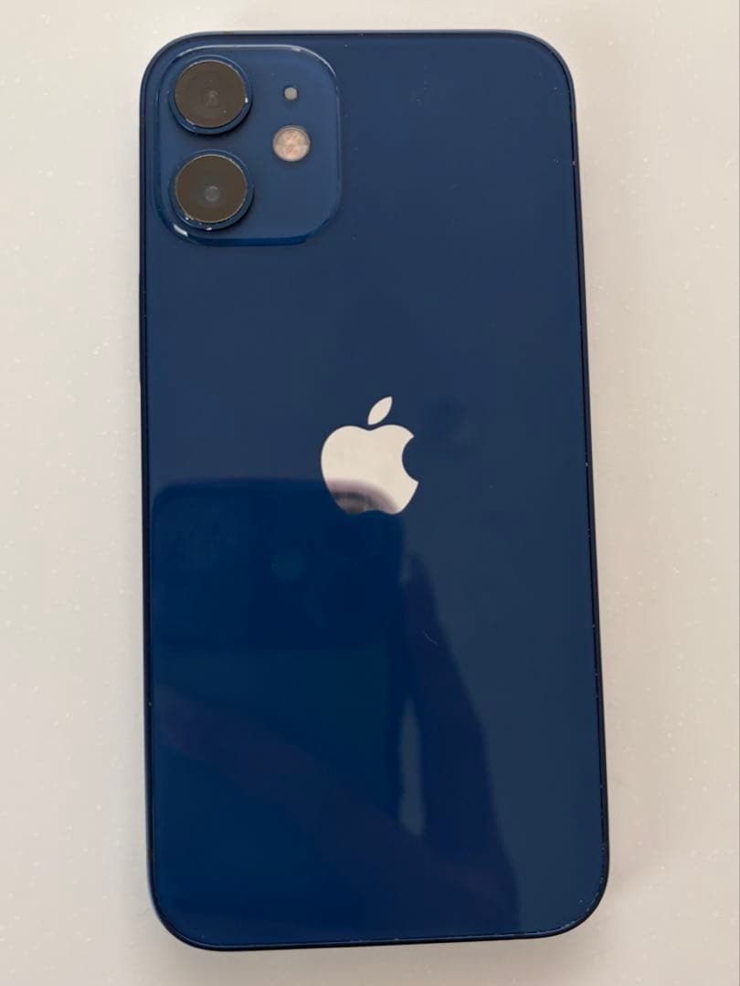 iPhone 12 mini 64GB ブルー 画面割れ 画面すじ有