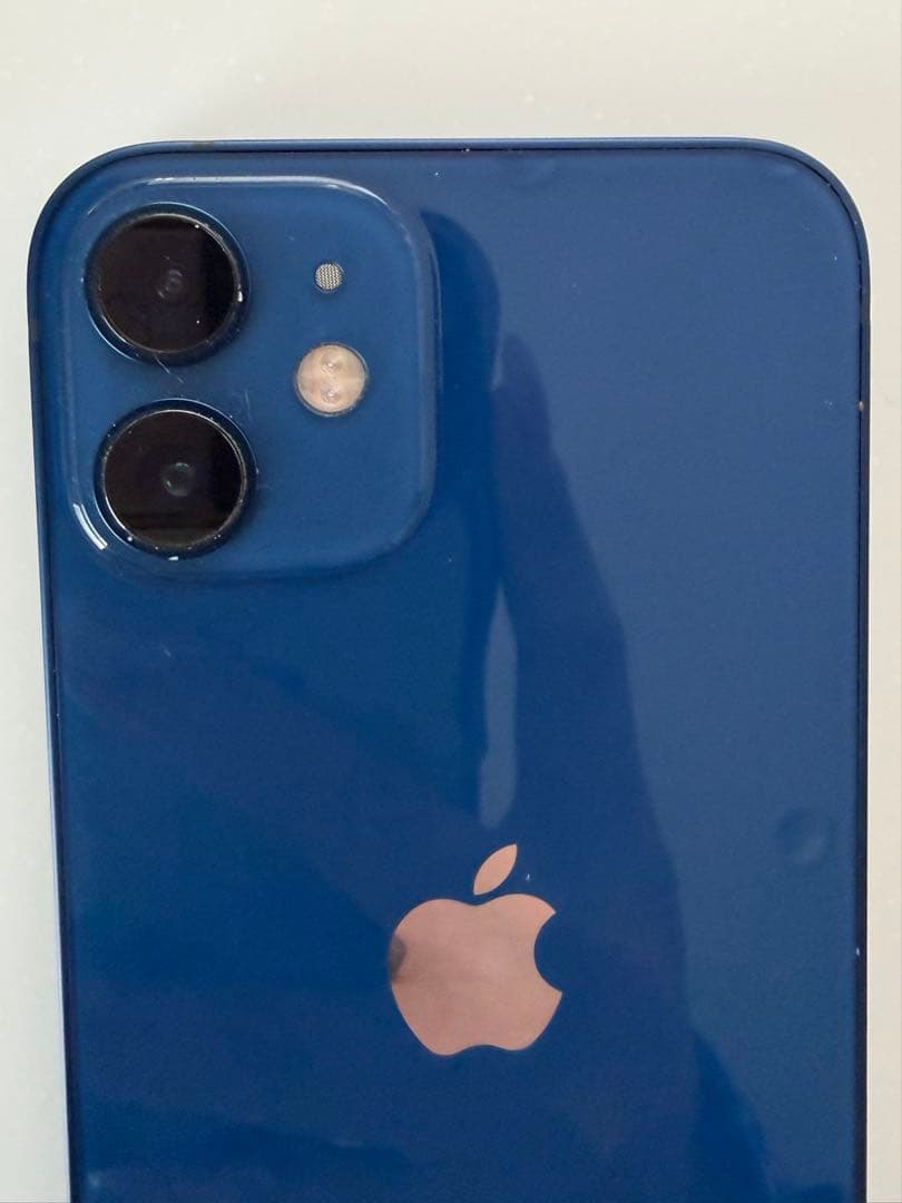 iPhone 12 mini 64GB ブルー 画面割れ 画面すじ有