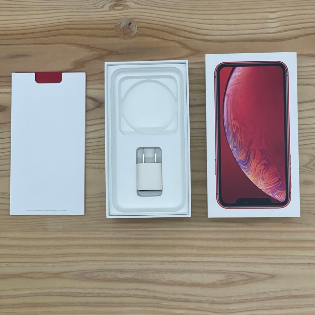 【中古美品】iPhone XR 64GB RED SIMフリー