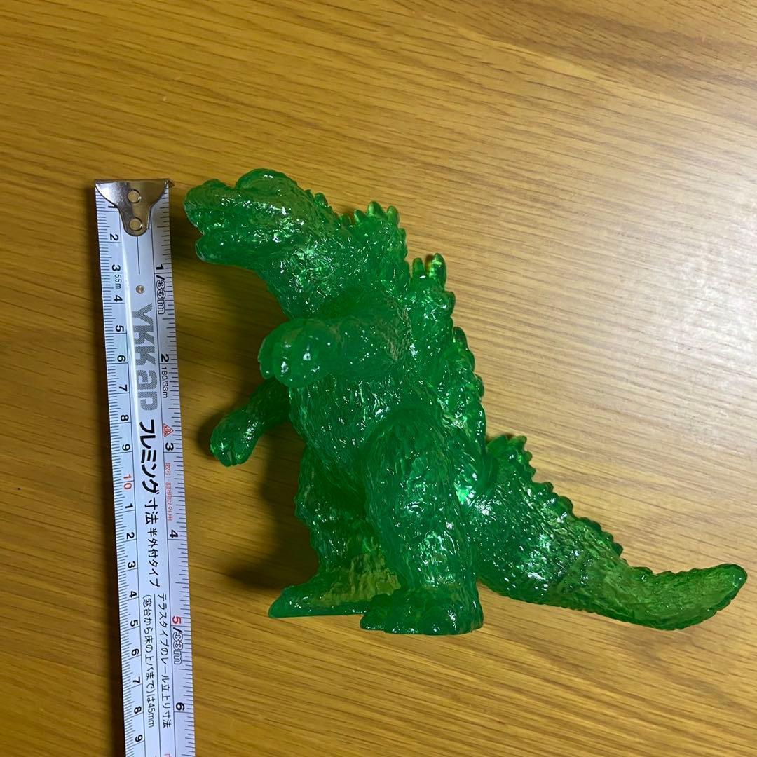 ポピー キングザウルス ゴジラ クリアー緑成型 ソフビ 5450