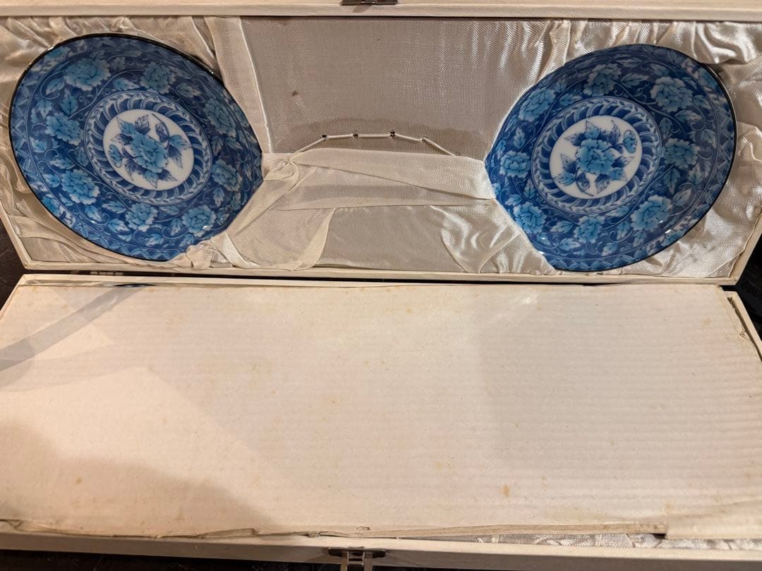 【永泉窯 染付デザート皿セット 5客 フォーク付き】