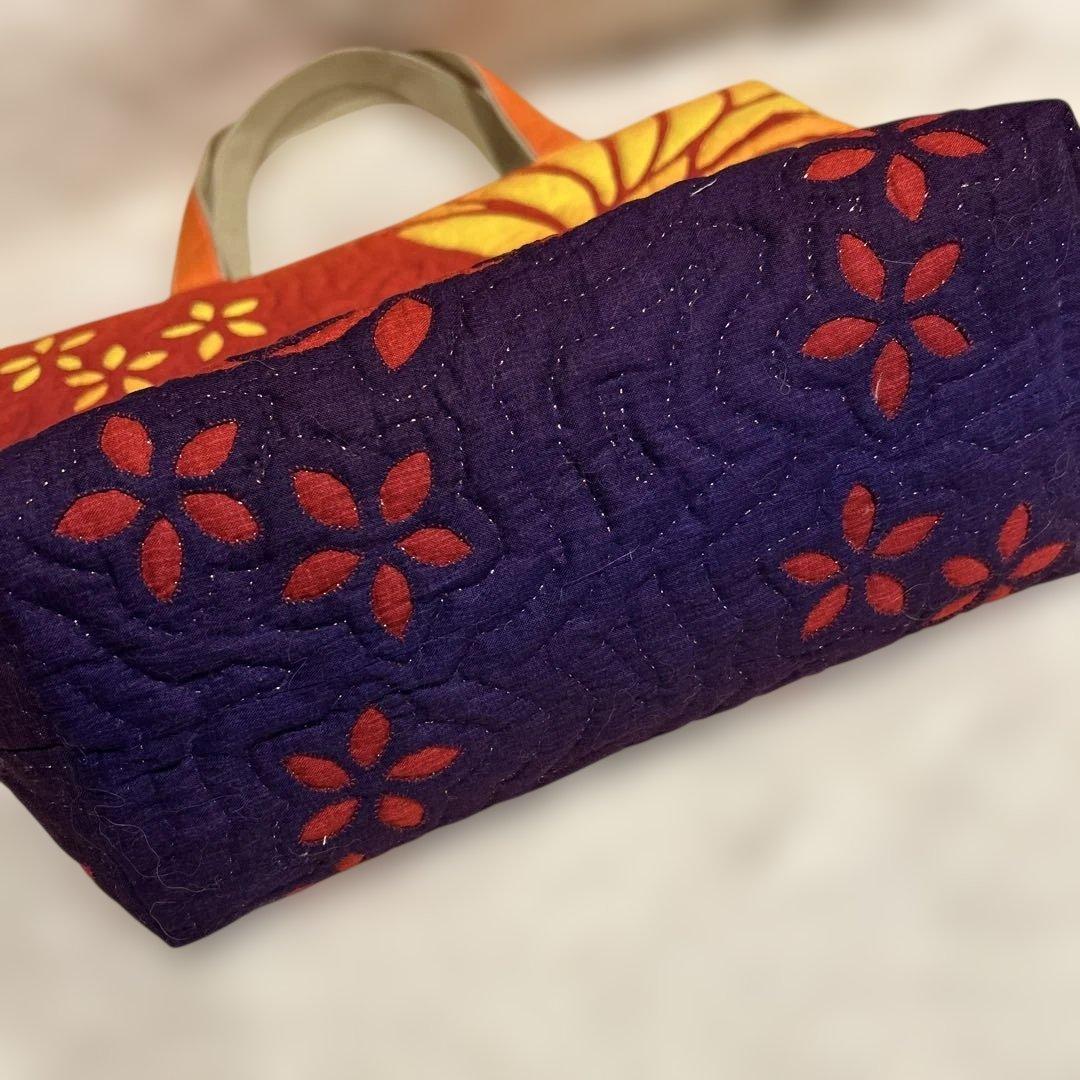 ハワイアンキルト ハンドメイド トートバッグ