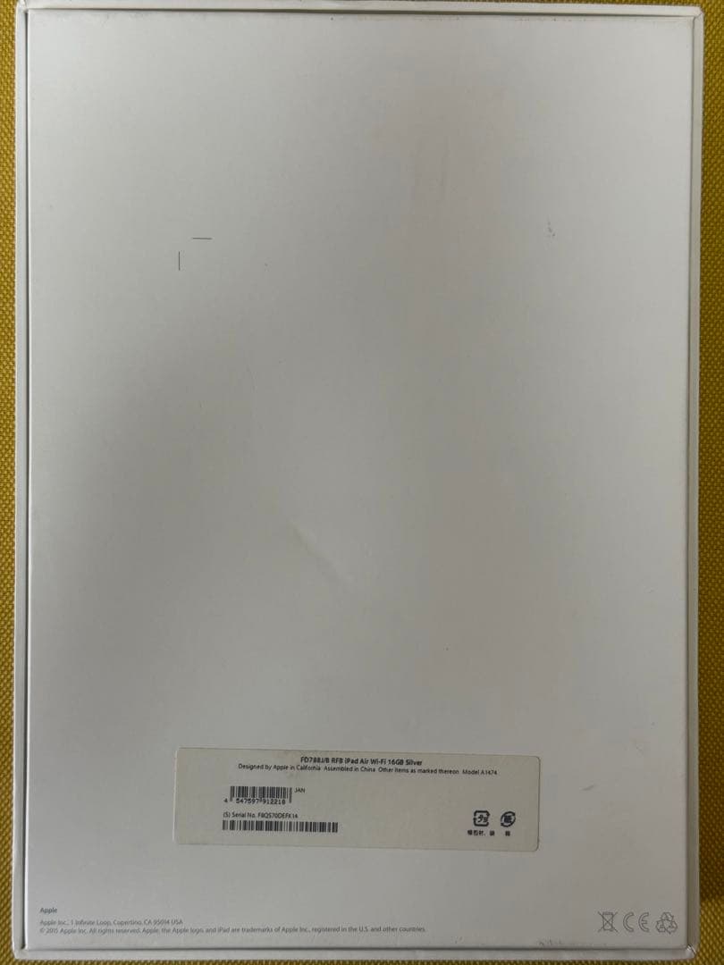 iPad本体 iPad Air